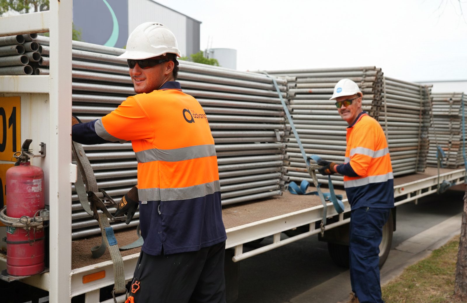 Temporary fencing installed by Advanced Temporary Fencing crews