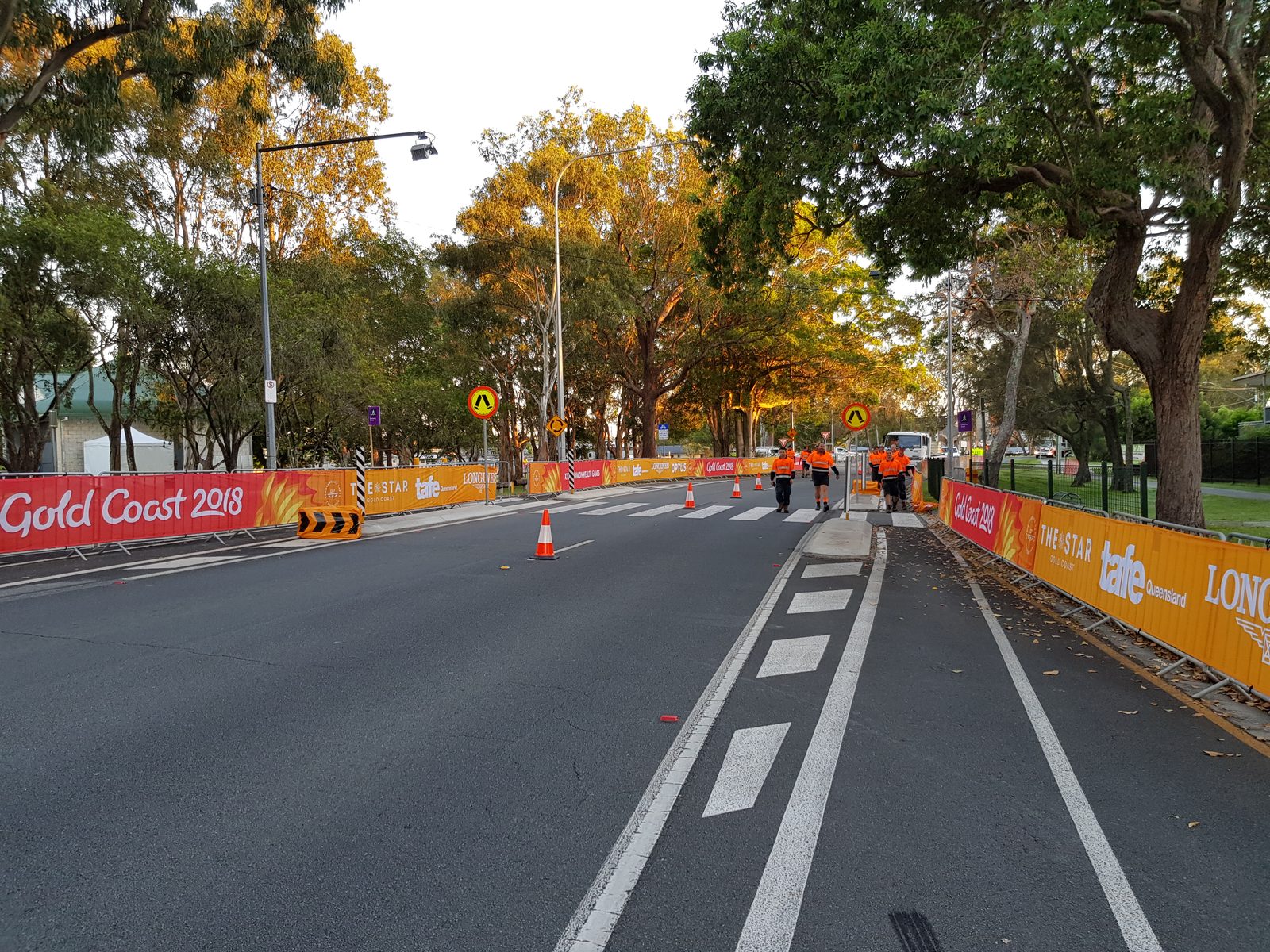 Crowd control barriers lining an event walkway - photo 2