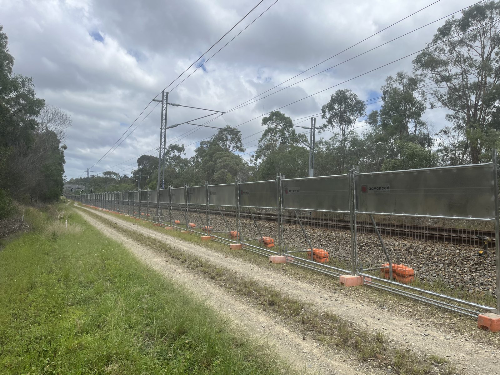 Temporary koala exclusion fencing along a work corridor - photo 3